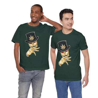 Golden Touch T-Shirt - Premium Airlume Cotton Cannabis Luxury Boss Art Tee