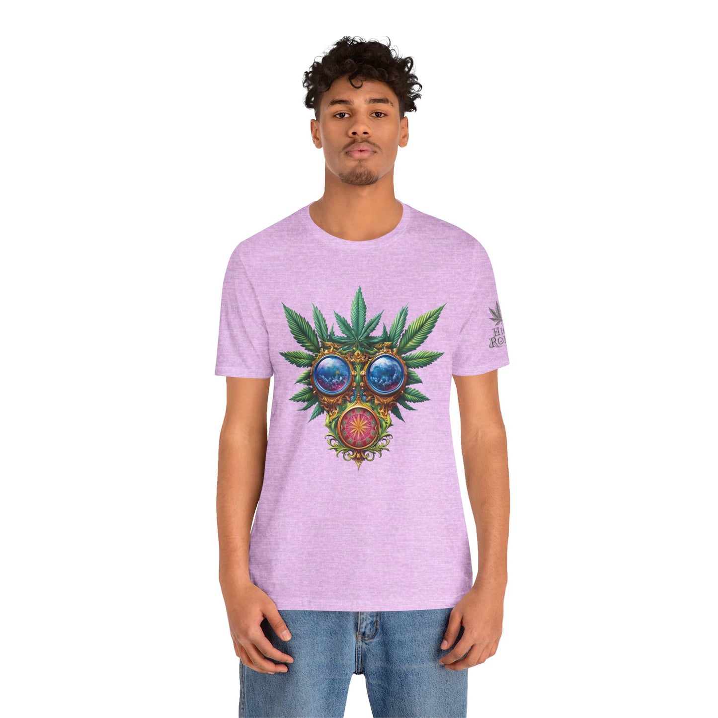 Third Eye Vision T-Shirt - Premium Airlume Cotton Cannabis Kaleidoscope Art Tee