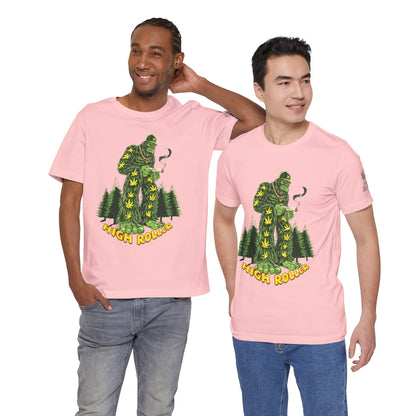 Cannabis Sasquatch Forest King T-Shirt - Premium Bigfoot 420 Lifestyle Apparel"