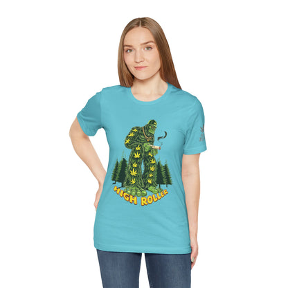 Cannabis Sasquatch Forest King T-Shirt - Premium Bigfoot 420 Lifestyle Apparel"