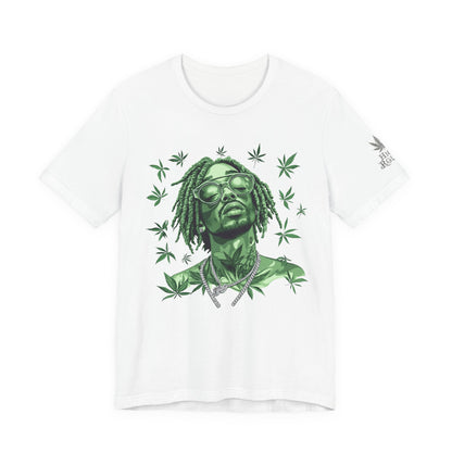 Elevated Vision Green Dream Tee - Premium Airlume Cotton Cannabis Culture Art