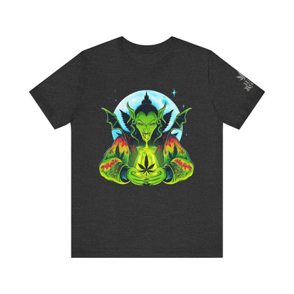 Mystic Dragon Guardian Cannabis Meditation T-Shirt - Premium Psychedelic 420 Apparel