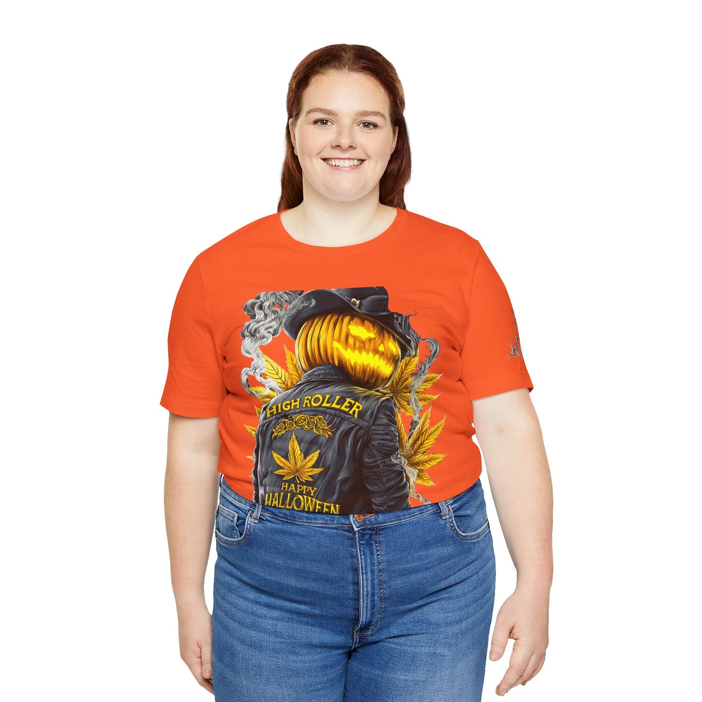 Halloween Witch Rider Cannabis T-Shirt - Premium Spooky 420 Biker Edition Apparel