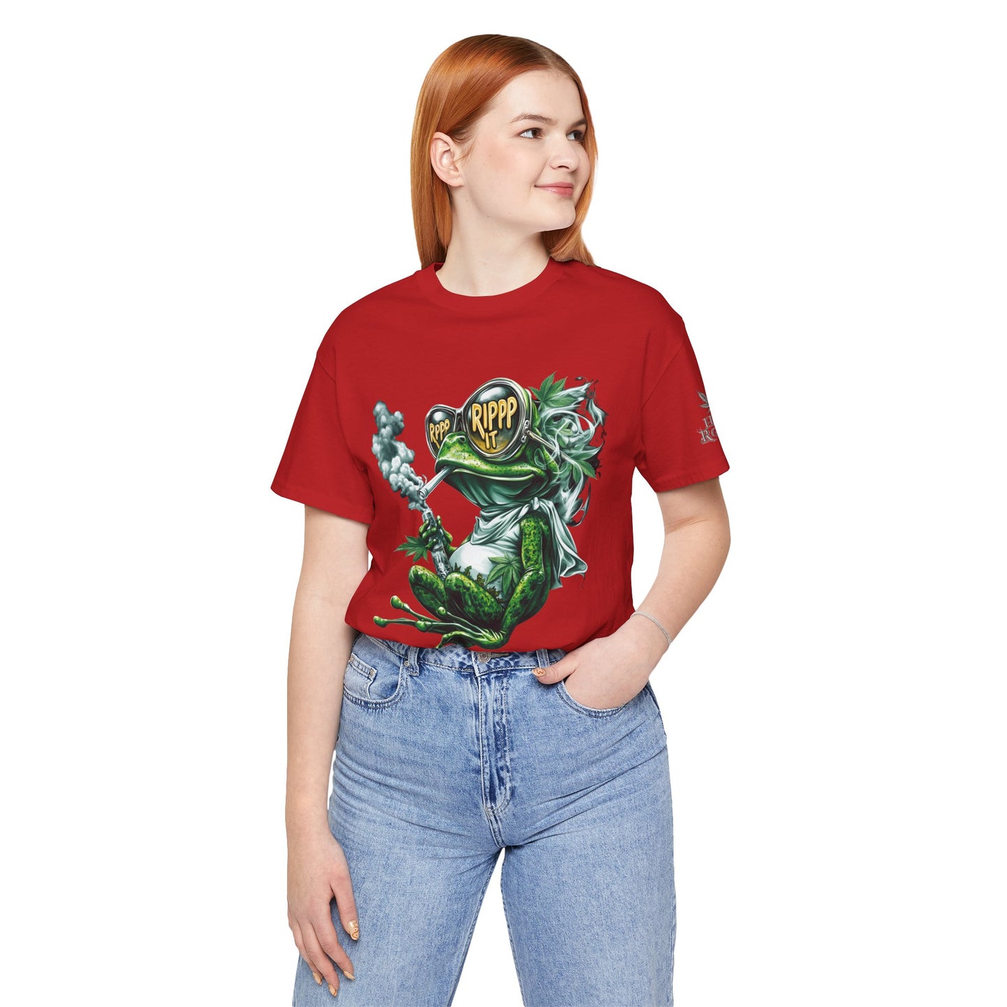 RIPPP IT Cosmic Frog Tee - Premium Airlume Cotton Cannabis Culture Streetwear