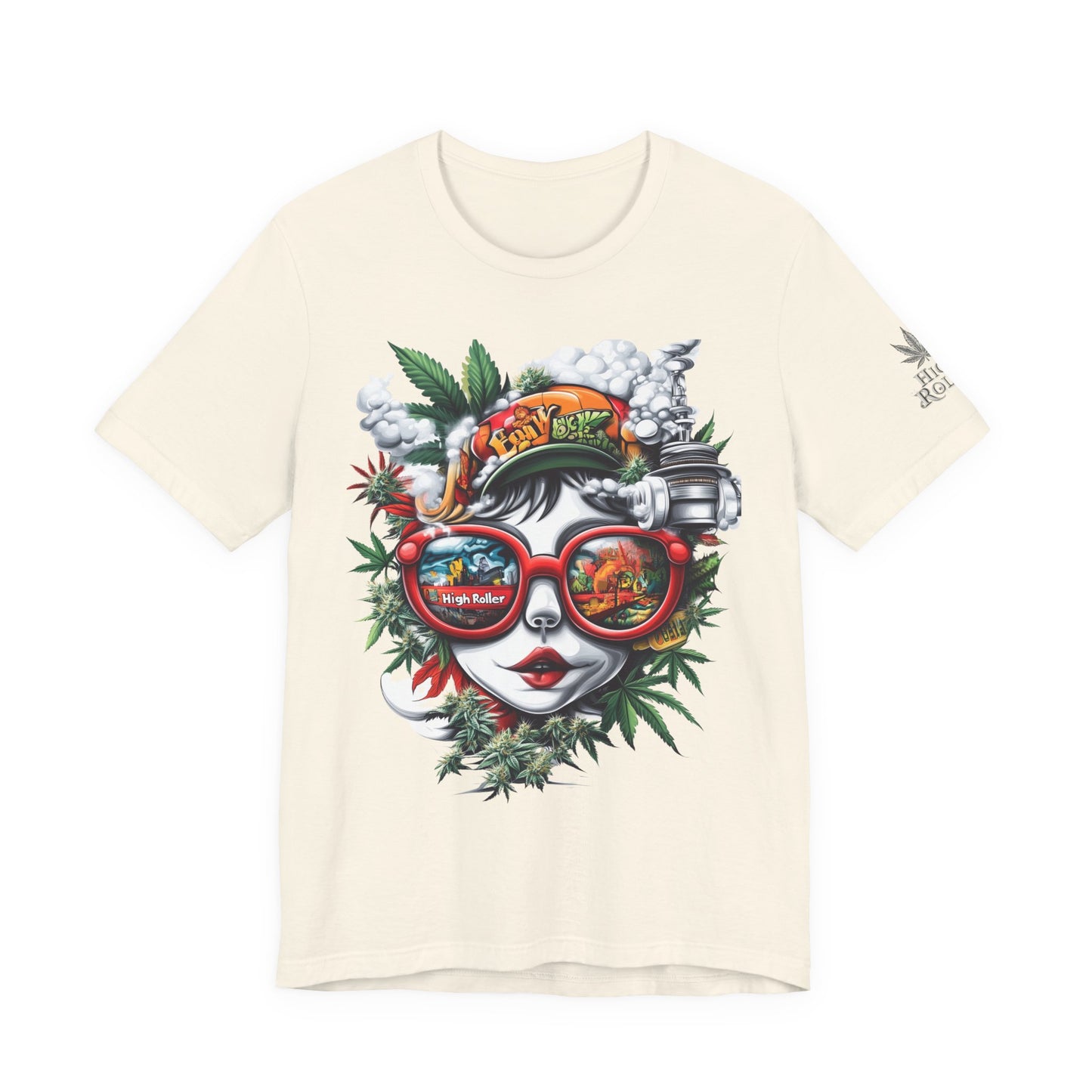 Vision Quest T-Shirt - Premium Airlume Cotton Cannabis Goddess Psychedelic Art Tee