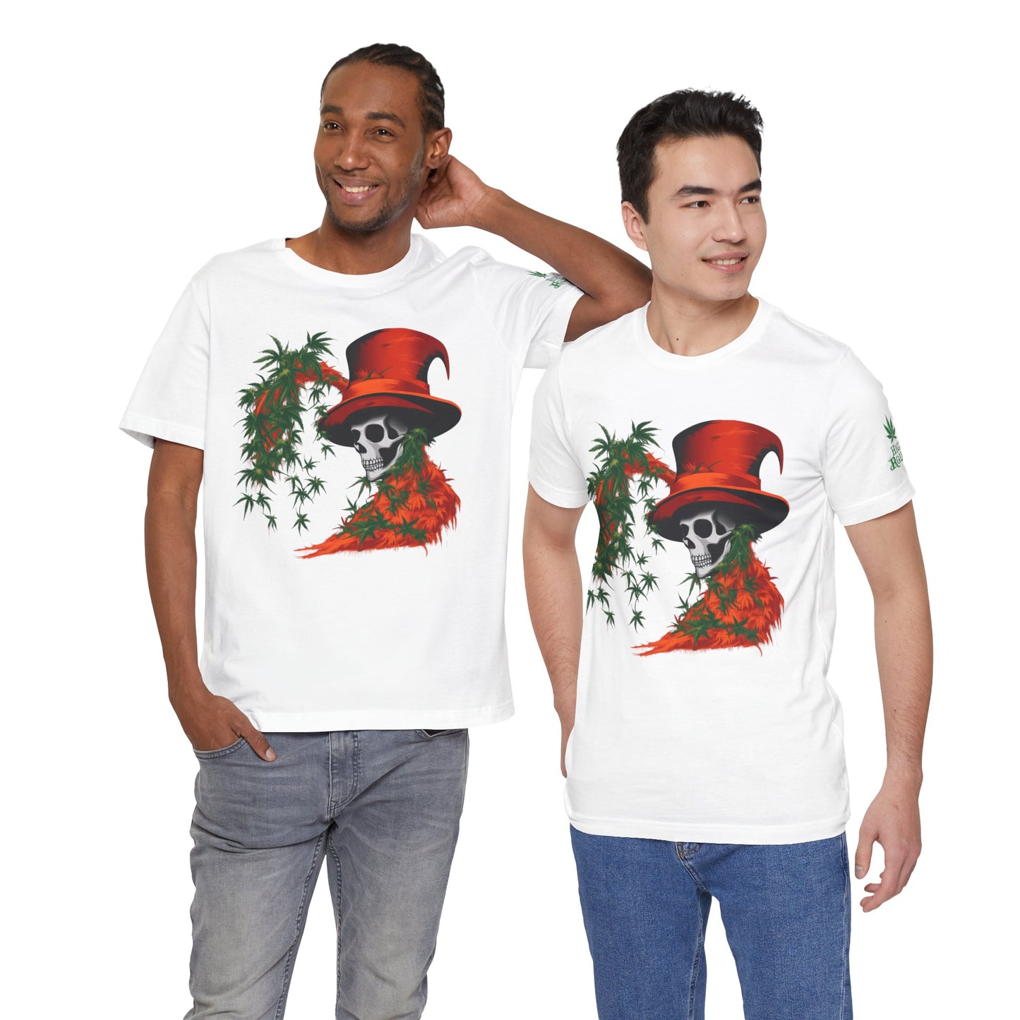 Top Hat Skull Tee - Premium Airlume Cotton Cannabis Culture Victorian Gothic Art