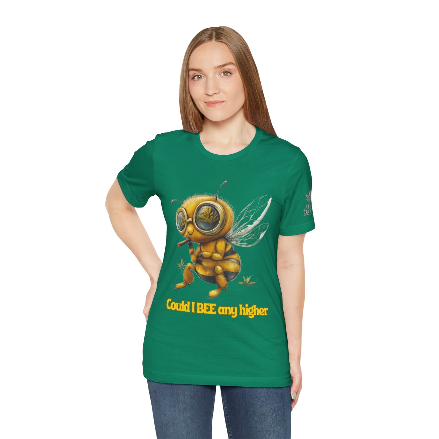 Could I BEE Any Higher - Funny Cannabis Bee 420 Unisex T-Shirt"
