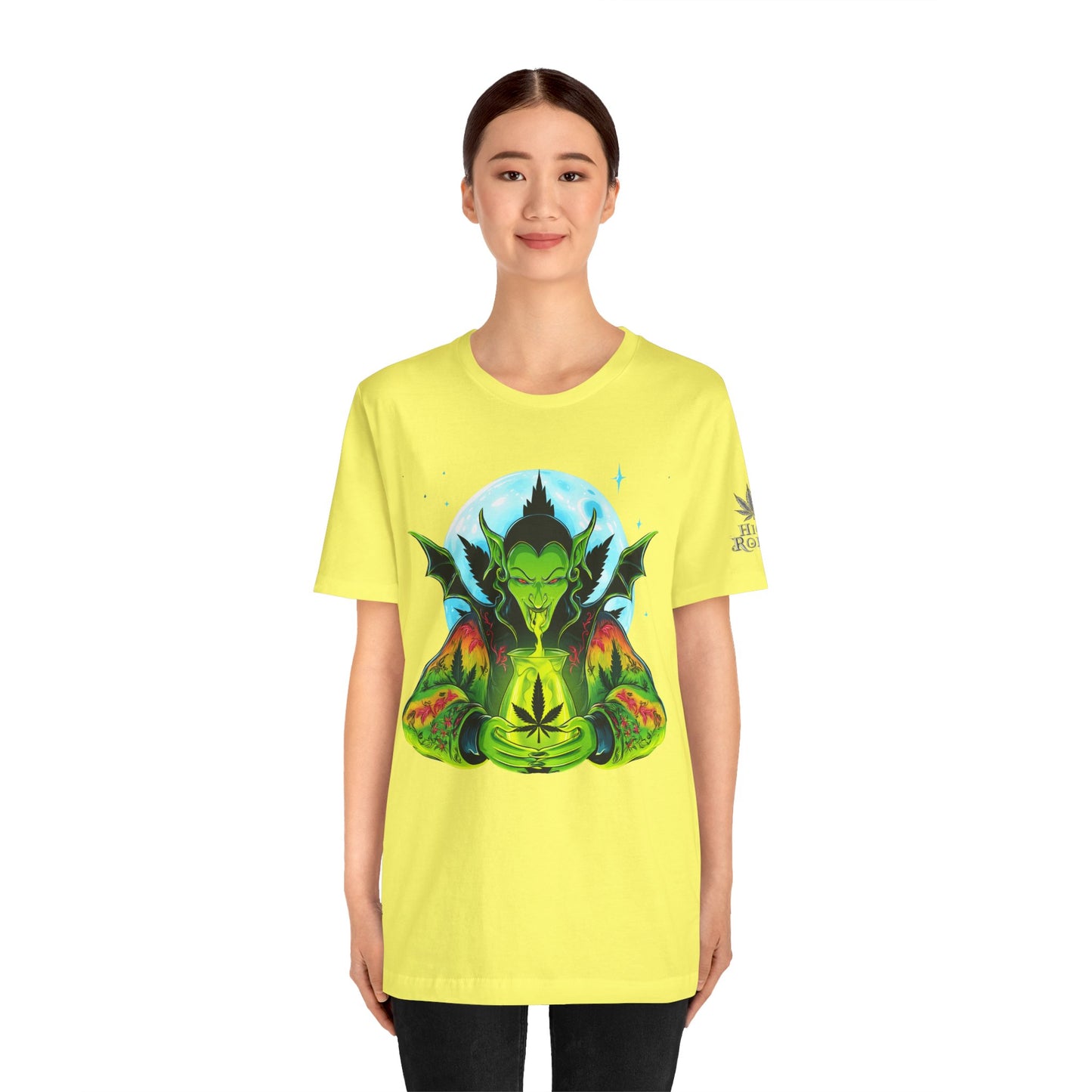 Mystic Dragon Guardian Cannabis Meditation T-Shirt - Premium Psychedelic 420 Apparel