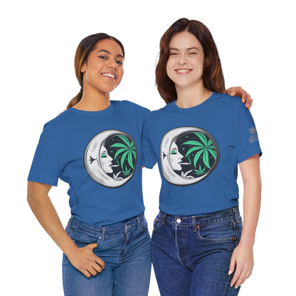Toker Girl Coin Tee - Vintage Cannabis Portrait Art Design | High Roller