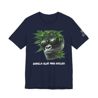 Gorilla Glue Elite Tee - Premium Airlume Cotton Cannabis Strain Culture Black Shirt