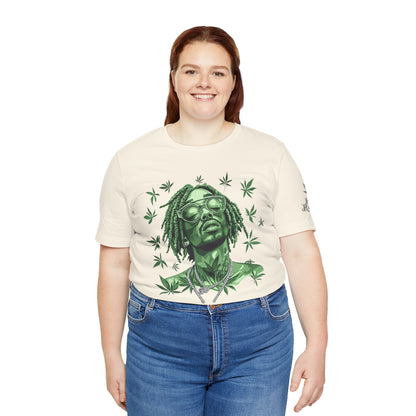 Elevated Vision Green Dream Tee - Premium Airlume Cotton Cannabis Culture Art