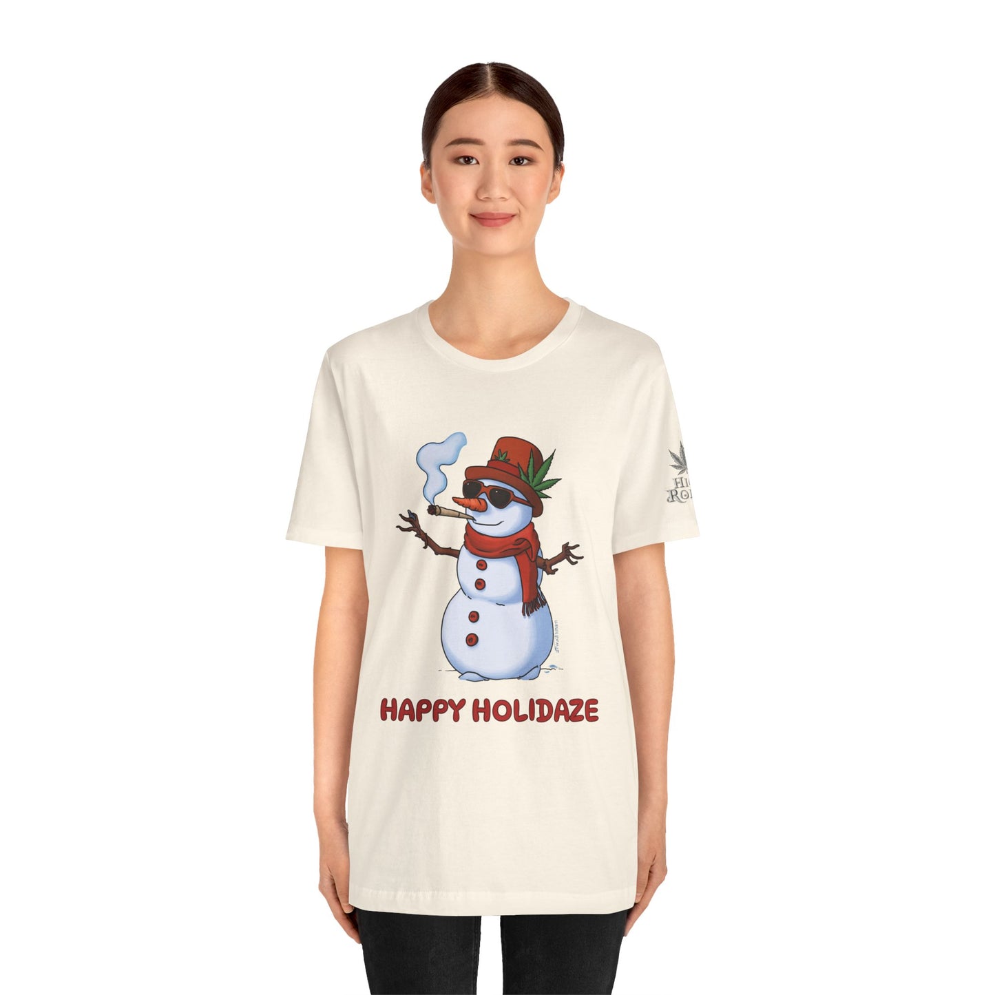 Happy Holidaze Premium Cannabis Christmas T-Shirt