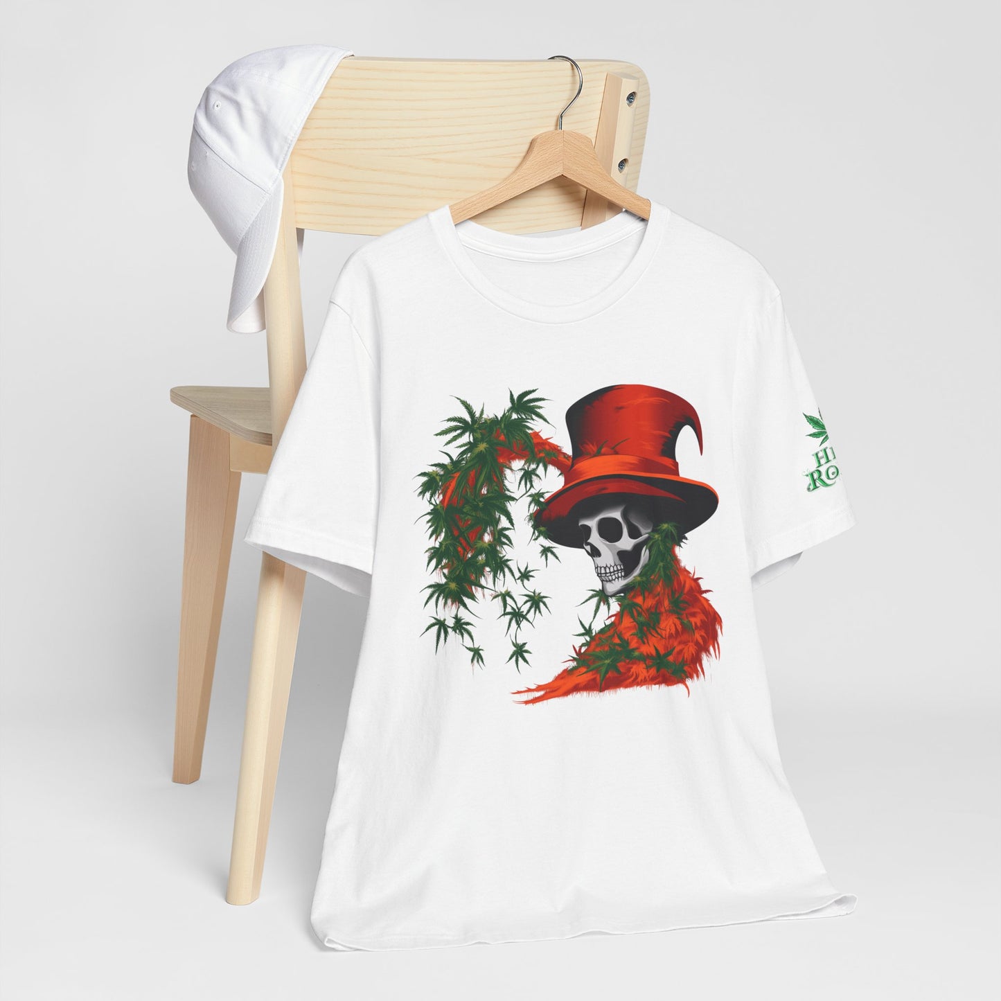 Top Hat Skull Tee - Premium Airlume Cotton Cannabis Culture Victorian Gothic Art