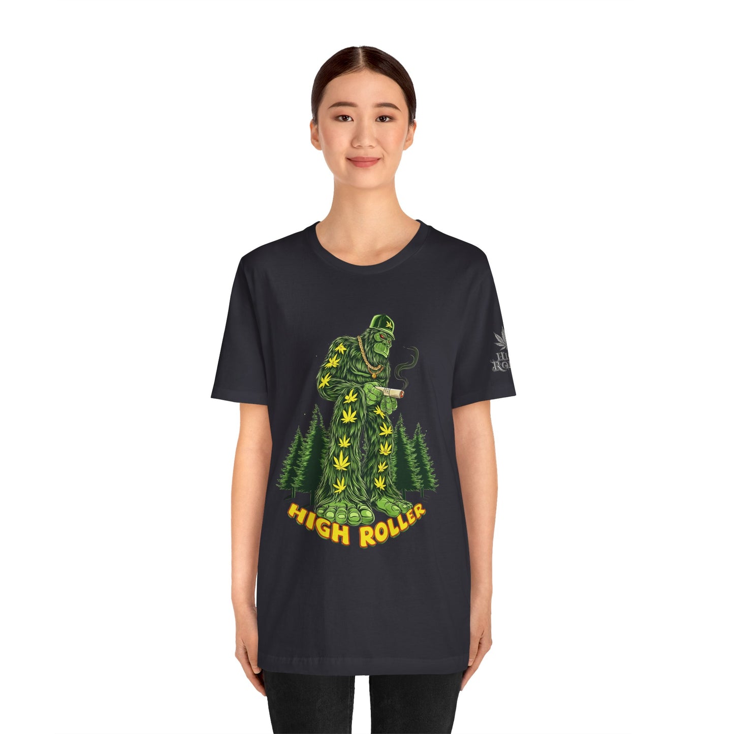 Cannabis Sasquatch Forest King T-Shirt - Premium Bigfoot 420 Lifestyle Apparel"