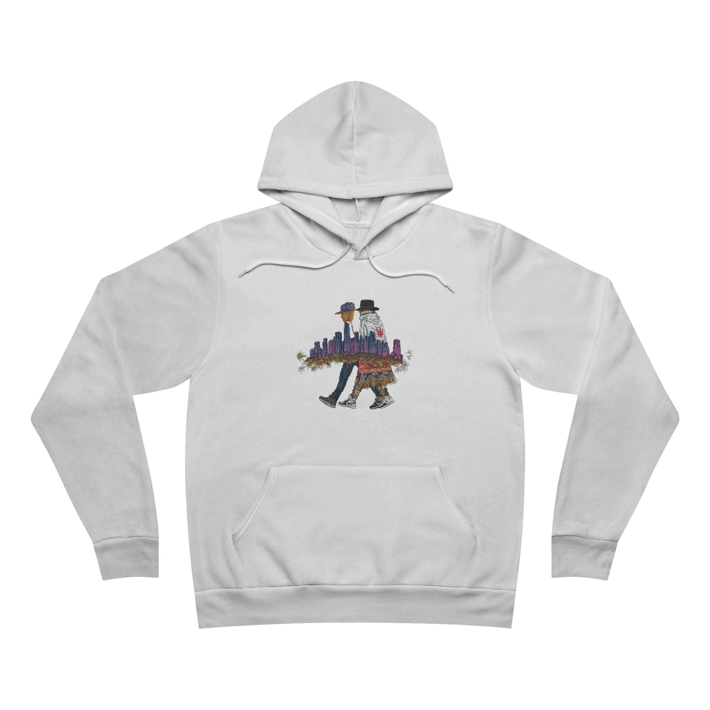 Urban Cannabis Walkers - City Skyline 420 Unisex Pullover Hoodie