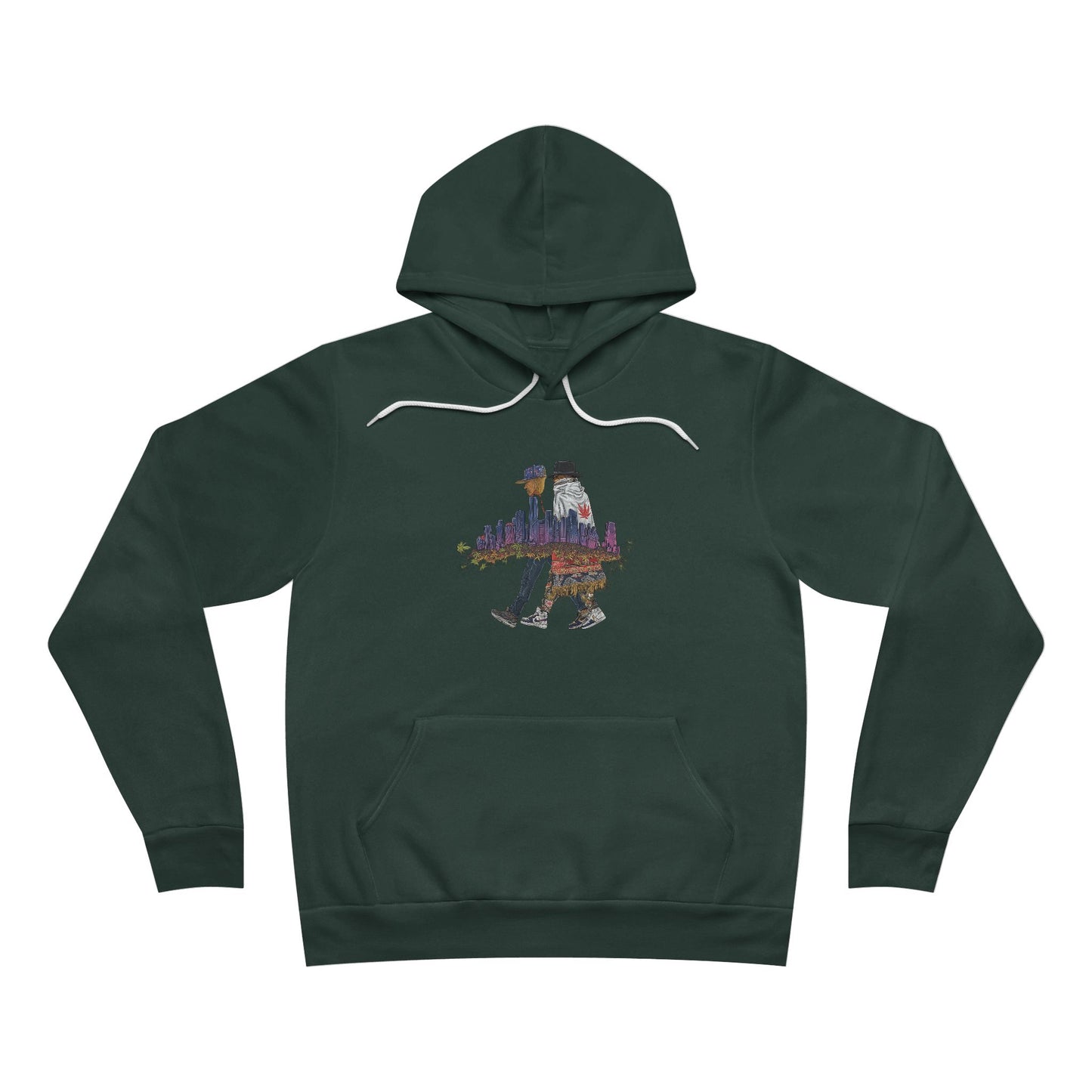 Urban Cannabis Walkers - City Skyline 420 Unisex Pullover Hoodie