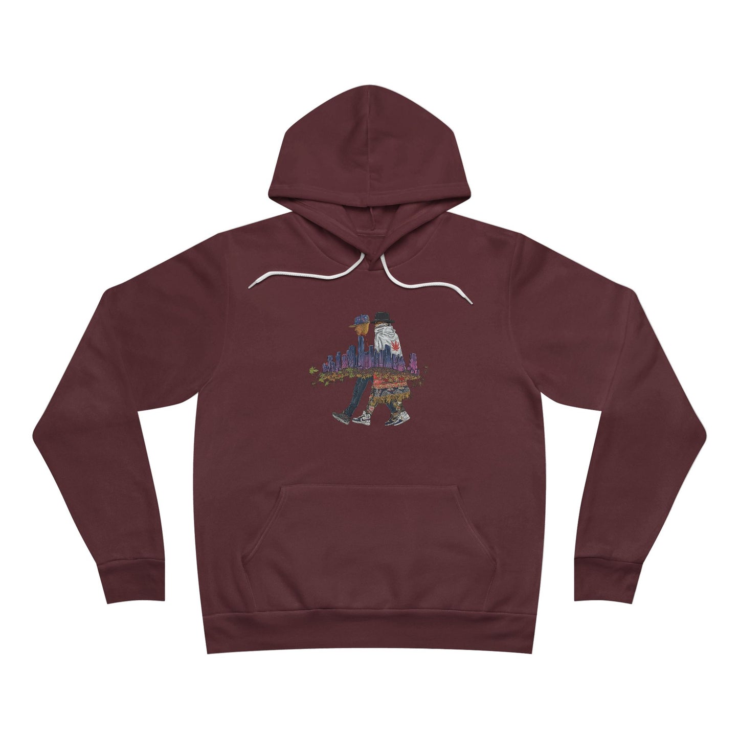 Urban Cannabis Walkers - City Skyline 420 Unisex Pullover Hoodie