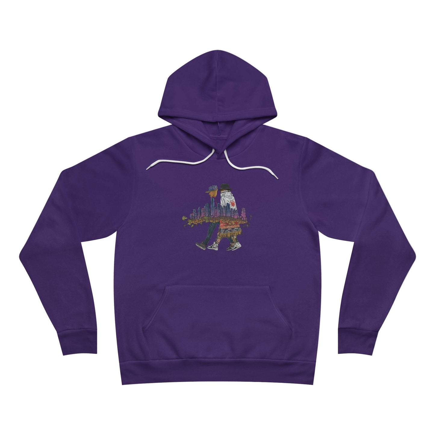 Urban Cannabis Walkers - City Skyline 420 Unisex Pullover Hoodie