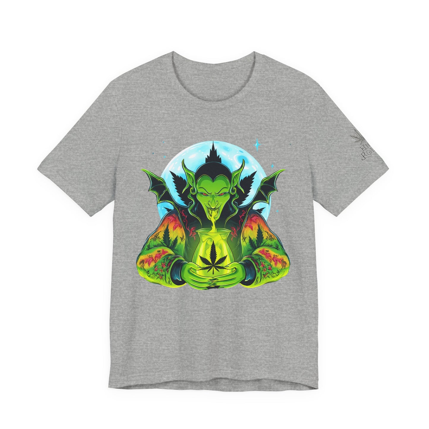 Mystic Dragon Guardian Cannabis Meditation T-Shirt - Premium Psychedelic 420 Apparel