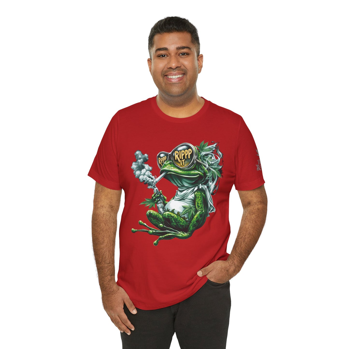 RIPPP IT Cosmic Frog Tee - Premium Airlume Cotton Cannabis Culture Streetwear
