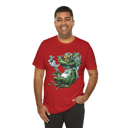 RIPPP IT Cosmic Frog Tee - Premium Airlume Cotton Cannabis Culture Streetwear