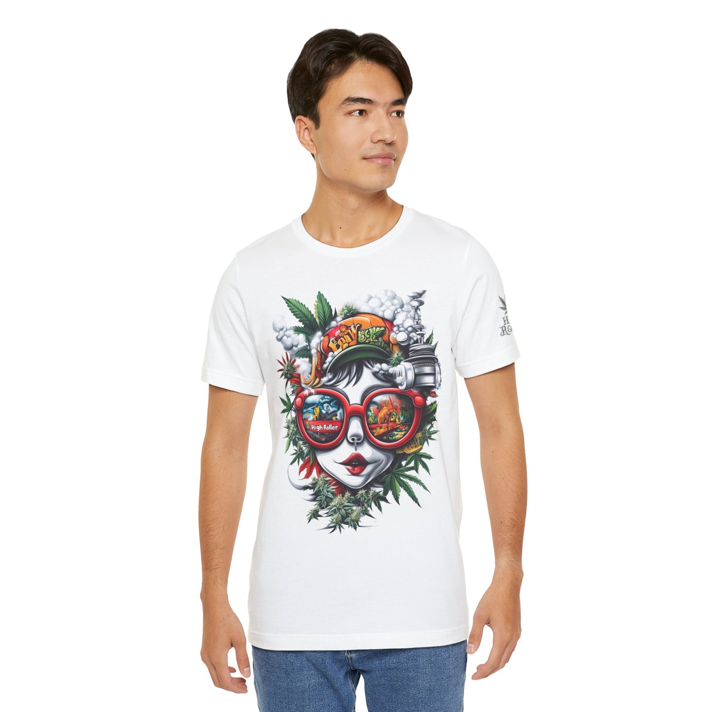 Vision Quest T-Shirt - Premium Airlume Cotton Cannabis Goddess Psychedelic Art Tee