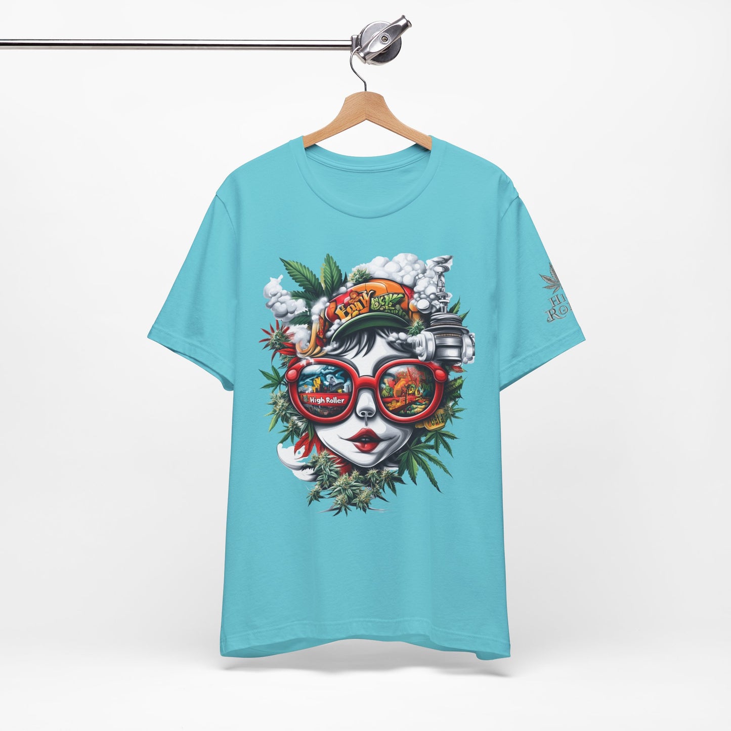 Vision Quest T-Shirt - Premium Airlume Cotton Cannabis Goddess Psychedelic Art Tee