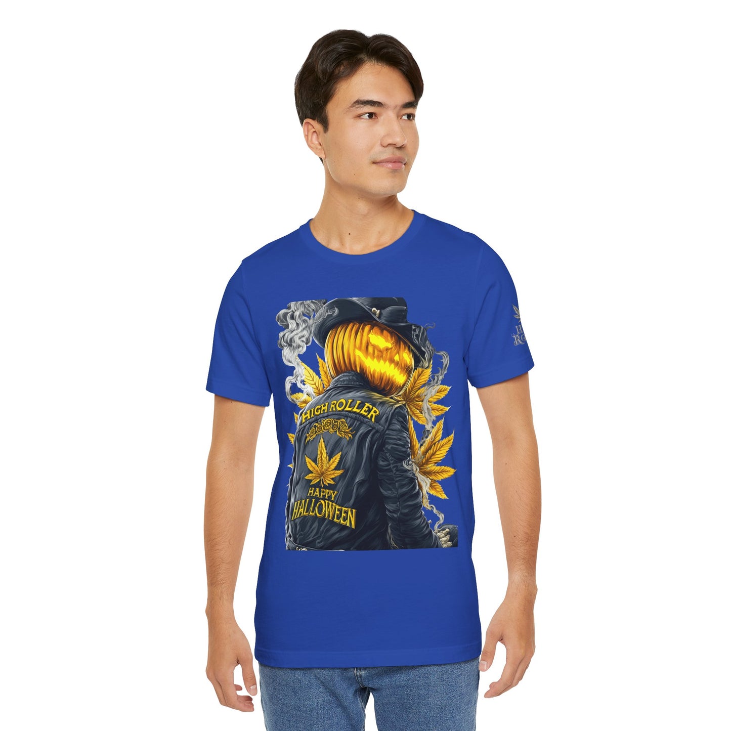 Halloween Witch Rider Cannabis T-Shirt - Premium Spooky 420 Biker Edition Apparel