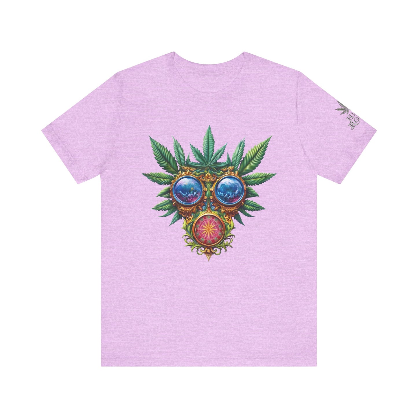 Third Eye Vision T-Shirt - Premium Airlume Cotton Cannabis Kaleidoscope Art Tee