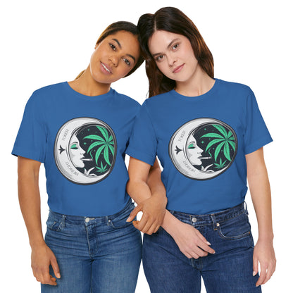 Toker Girl Coin Tee - Vintage Cannabis Portrait Art Design | High Roller