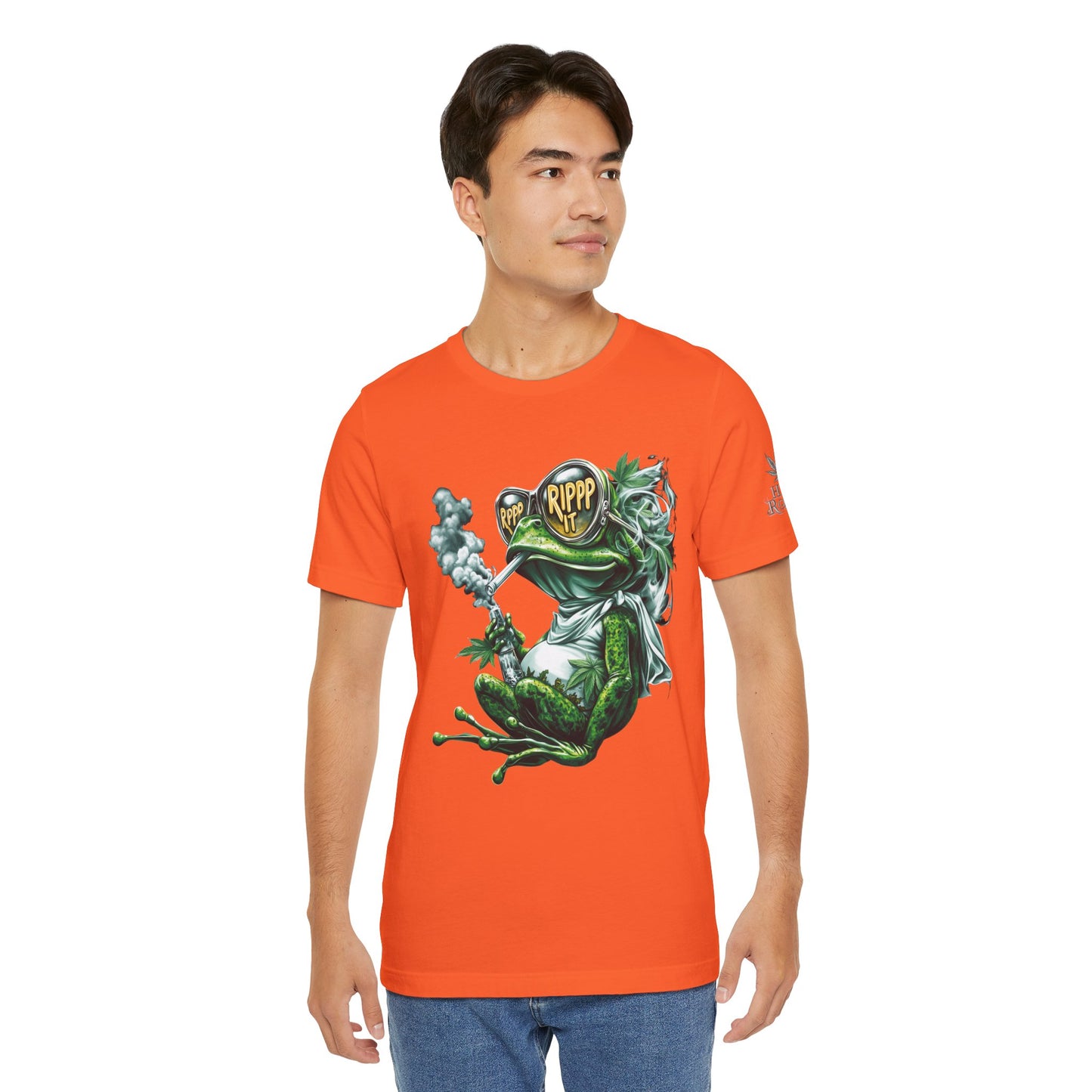 RIPPP IT Cosmic Frog Tee - Premium Airlume Cotton Cannabis Culture Streetwear