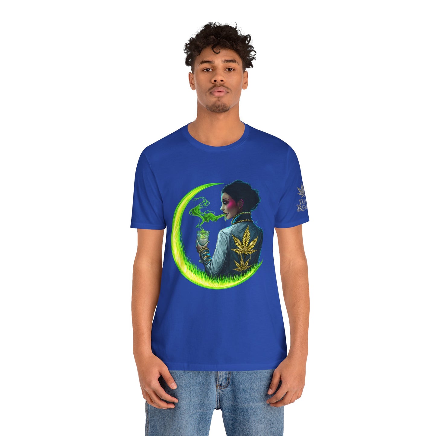 Cannabis Queen Commander T-Shirt - Premium Afrofuturistic 420 Lifestyle Apparel"