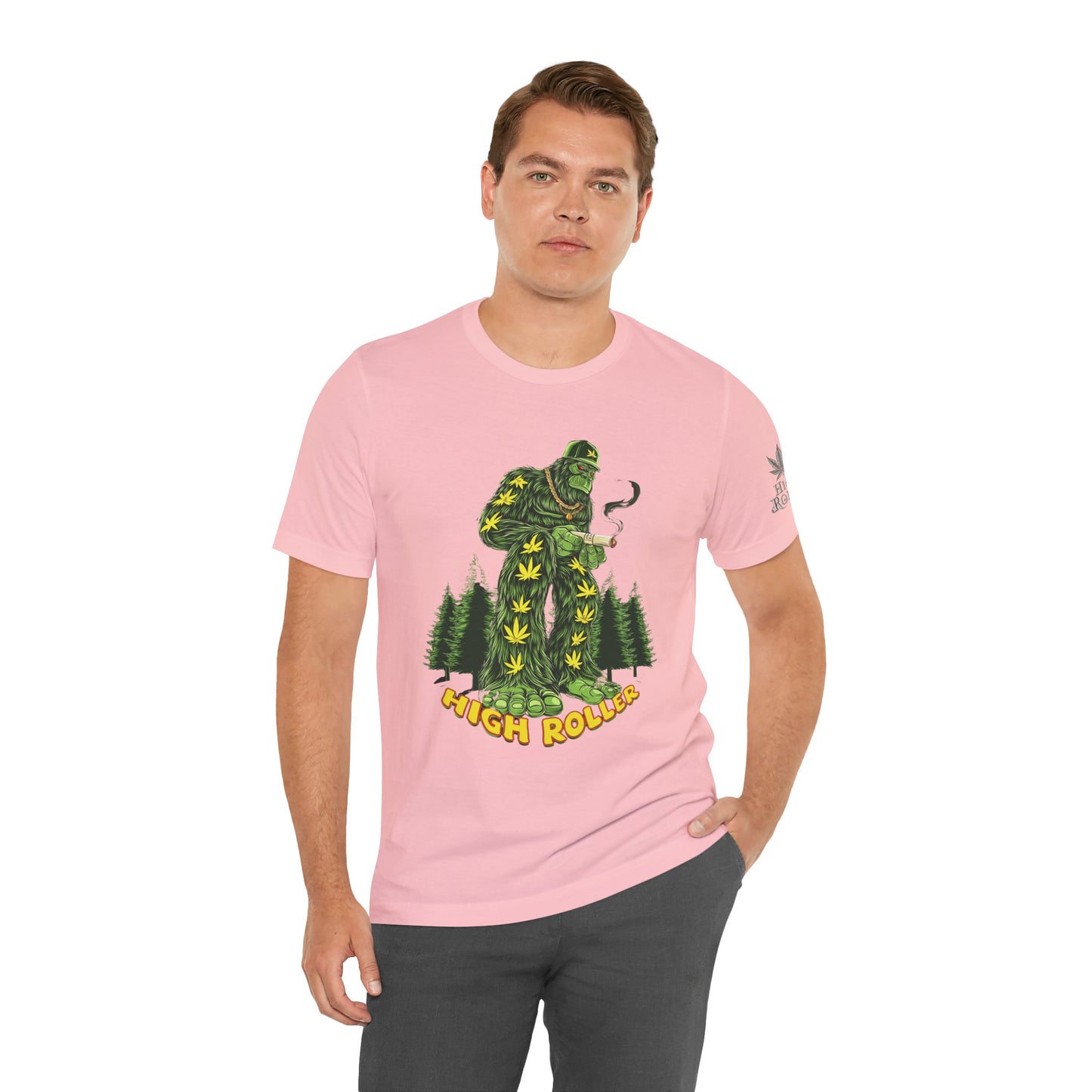 Cannabis Sasquatch Forest King T-Shirt - Premium Bigfoot 420 Lifestyle Apparel"