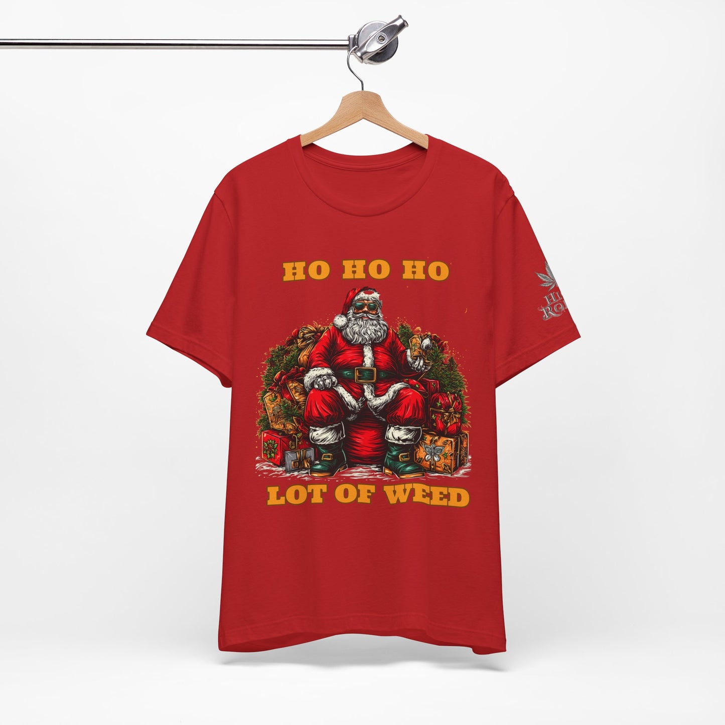 Ho Ho Ho Lot Of Weed Premium Cannabis Christmas T-Shirt