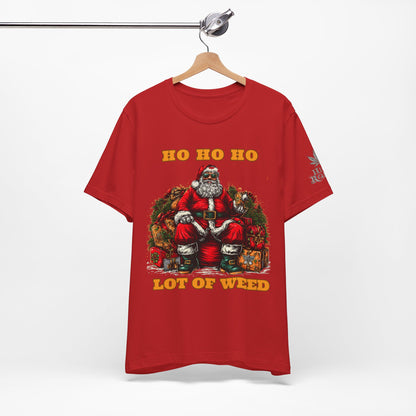 Ho Ho Ho Lot Of Weed Premium Cannabis Christmas T-Shirt