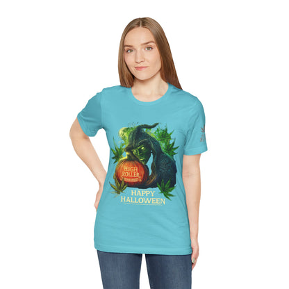 Cannabis Witch's Brew Halloween T-Shirt - Premium Spooky 420 Black Edition Apparel"