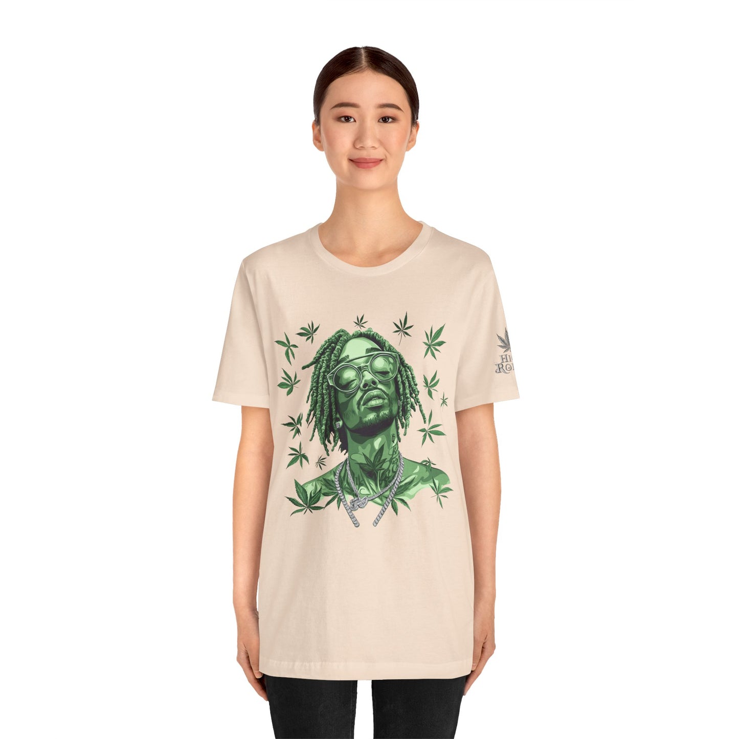 Elevated Vision Green Dream Tee - Premium Airlume Cotton Cannabis Culture Art