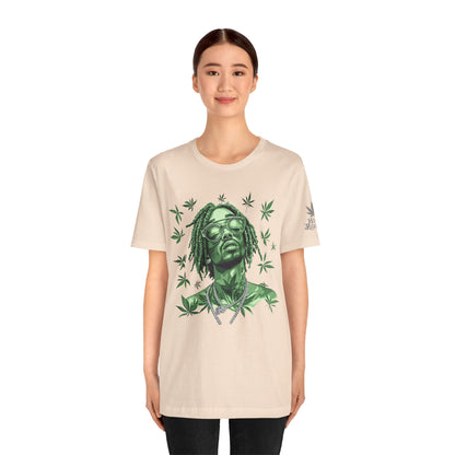 Elevated Vision Green Dream Tee - Premium Airlume Cotton Cannabis Culture Art