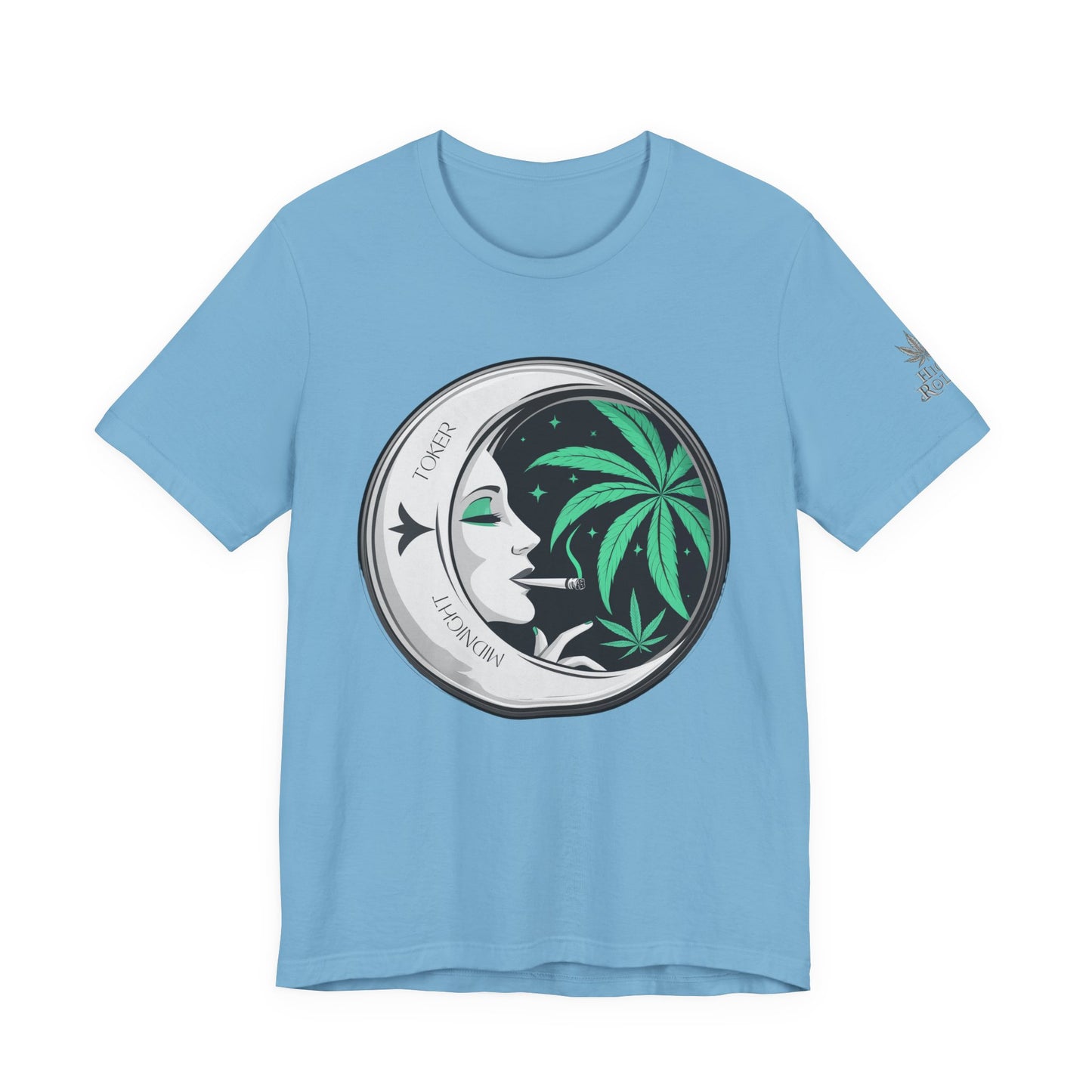 Toker Girl Coin Tee - Vintage Cannabis Portrait Art Design | High Roller