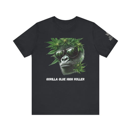 Gorilla Glue Elite Tee - Premium Airlume Cotton Cannabis Strain Culture Black Shirt