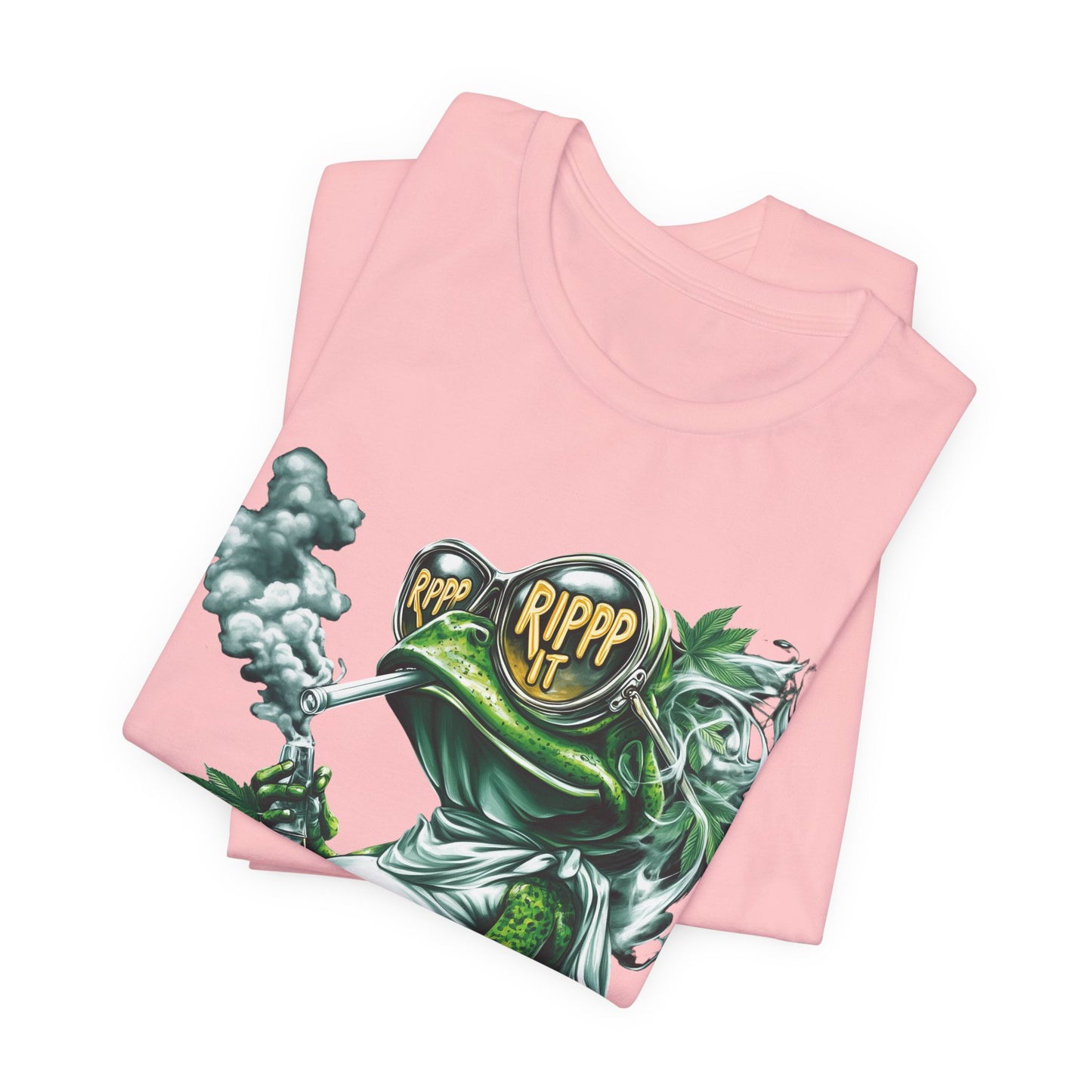 RIPPP IT Cosmic Frog Tee - Premium Airlume Cotton Cannabis Culture Streetwear