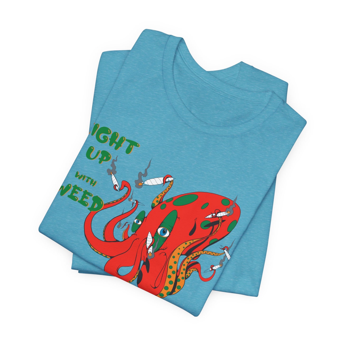Eight Up Octopus Tee - Premium Airlume Cotton Cannabis Culture Streetwear