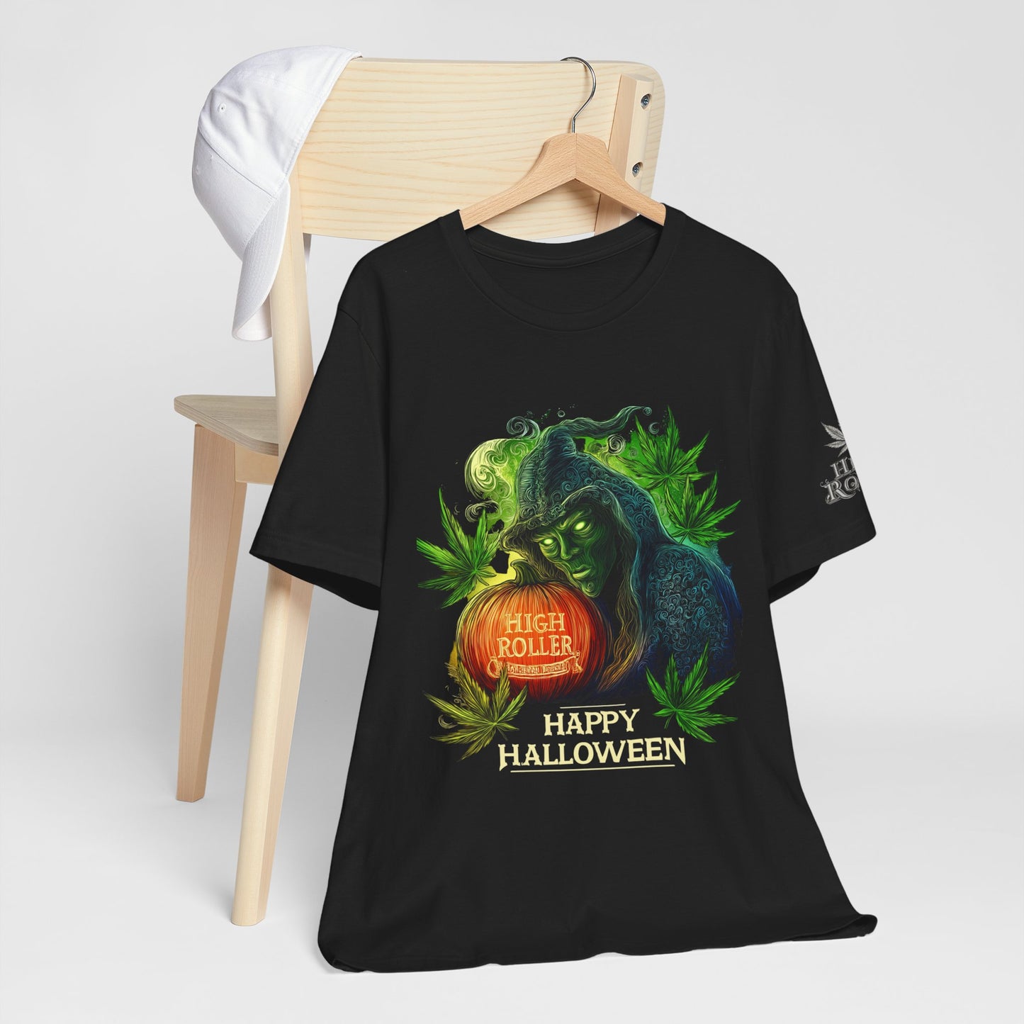 Cannabis Witch's Brew Halloween T-Shirt - Premium Spooky 420 Black Edition Apparel"