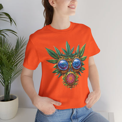 Third Eye Vision T-Shirt - Premium Airlume Cotton Cannabis Kaleidoscope Art Tee
