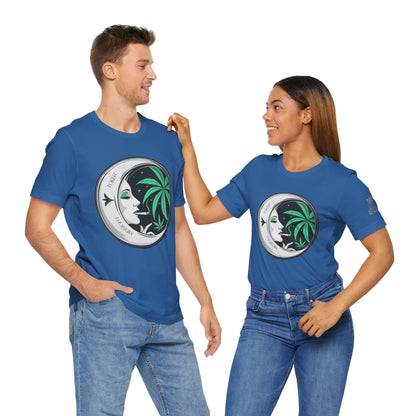 Toker Girl Coin Tee - Vintage Cannabis Portrait Art Design | High Roller