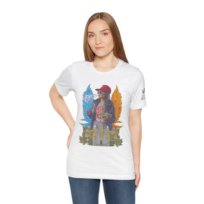 High Roller Golden Wings Money Cannabis T-Shirt - Premium 420 Hip-Hop Angel Street Culture Success Lifestyle Apparel