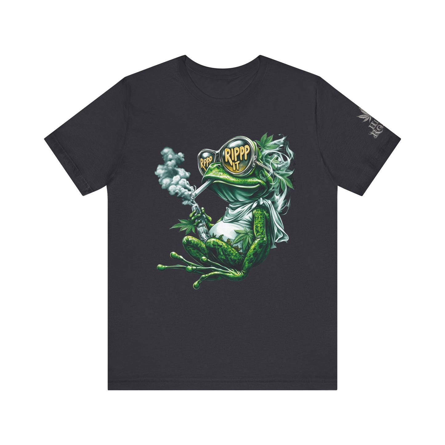 RIPPP IT Cosmic Frog Tee - Premium Airlume Cotton Cannabis Culture Streetwear