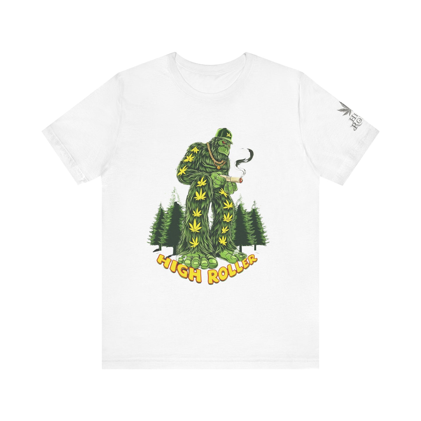 Cannabis Sasquatch Forest King T-Shirt - Premium Bigfoot 420 Lifestyle Apparel"
