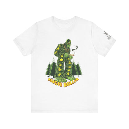 Cannabis Sasquatch Forest King T-Shirt - Premium Bigfoot 420 Lifestyle Apparel"