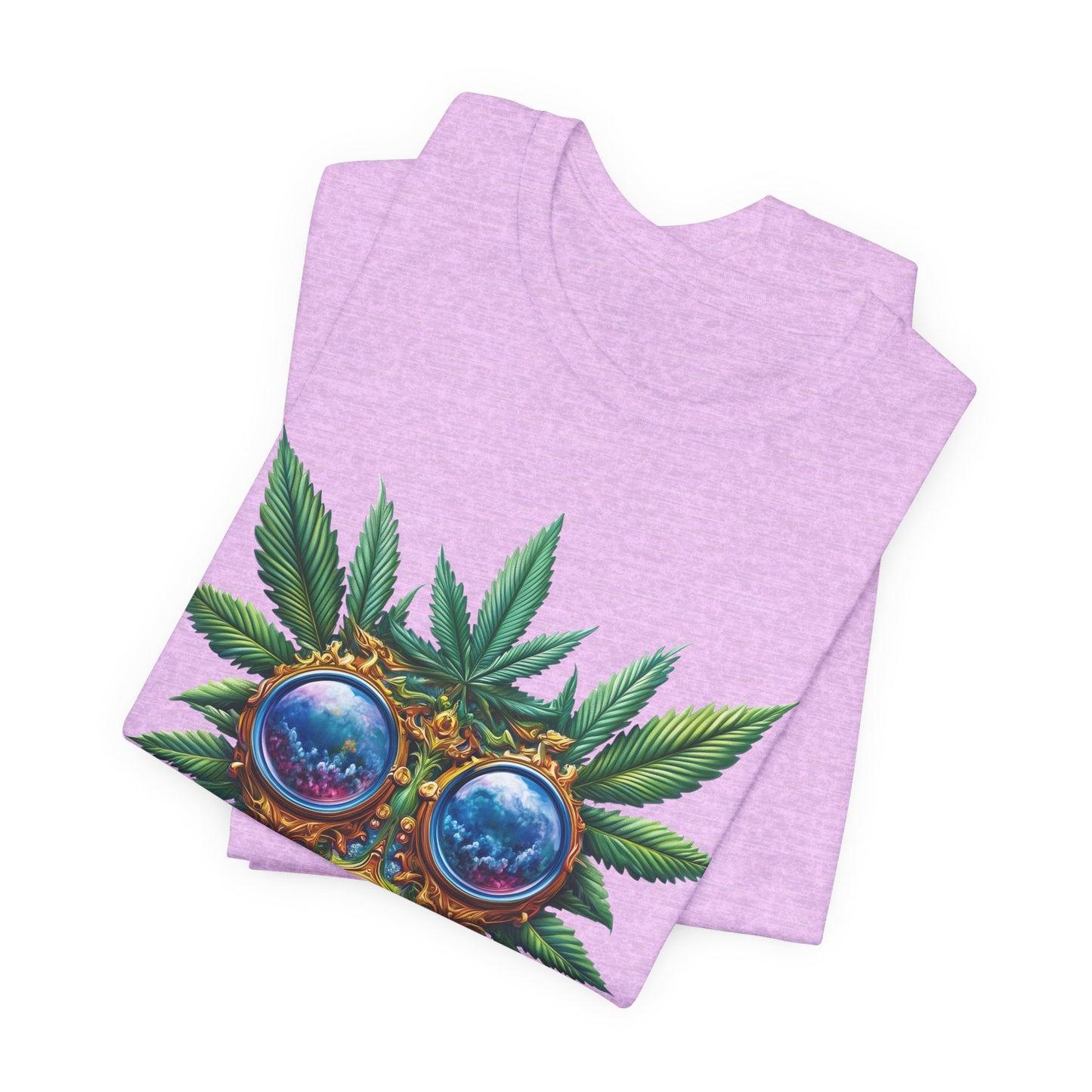 Third Eye Vision T-Shirt - Premium Airlume Cotton Cannabis Kaleidoscope Art Tee